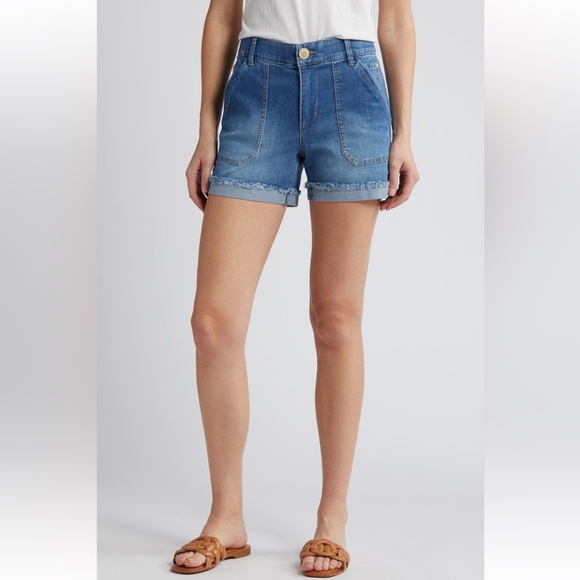 Wit & Wisdom Pants - Wit & Wisdom Ab Solution Patch Pocket High Waist Denim Jean Shorts size‎ 8 NWT